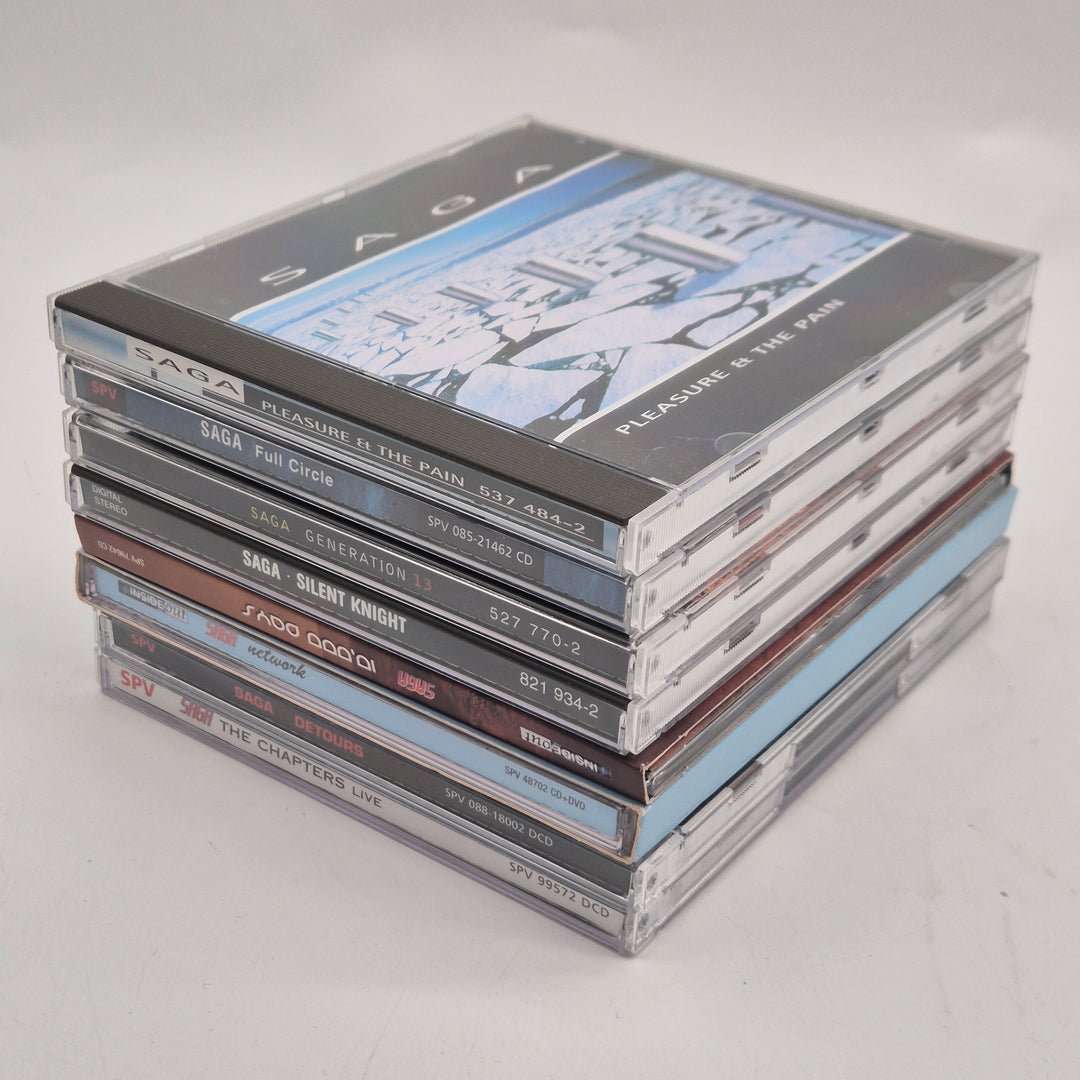 Saga CD-samling 8 skivor retro progrock