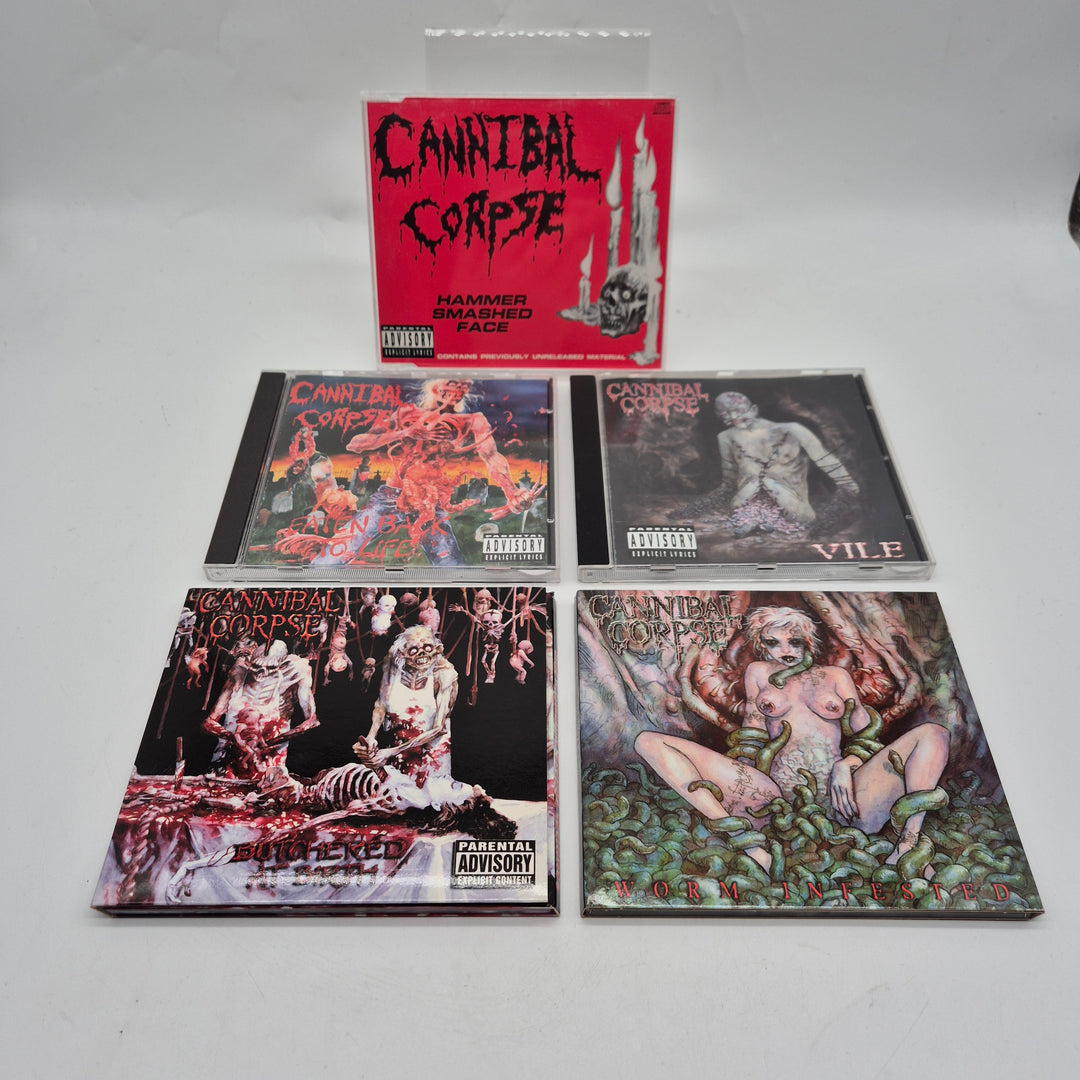 Cannibal Corpse CD samling retro death metal