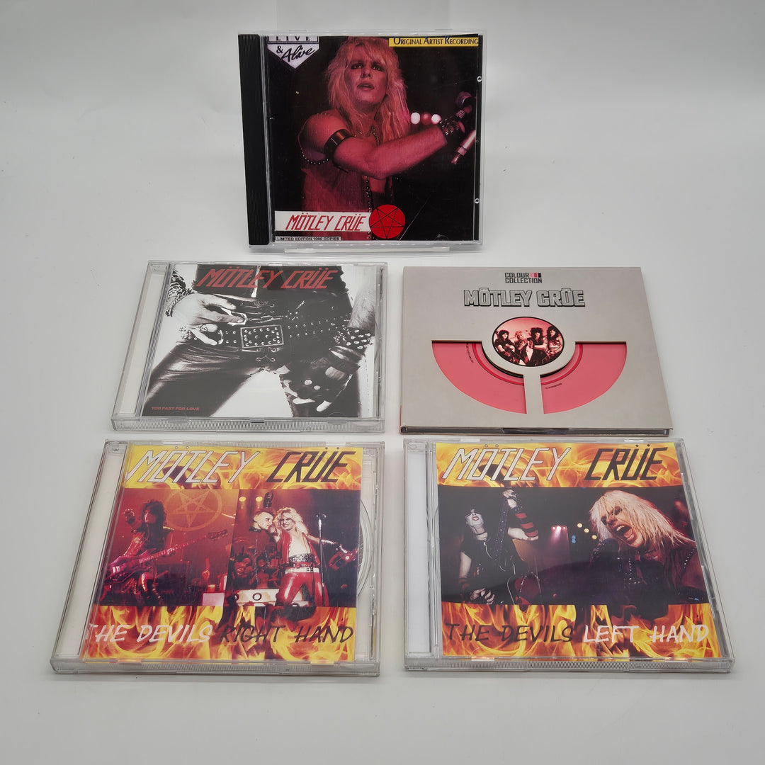 Mötley Crüe retro CD-samling fem skivor
