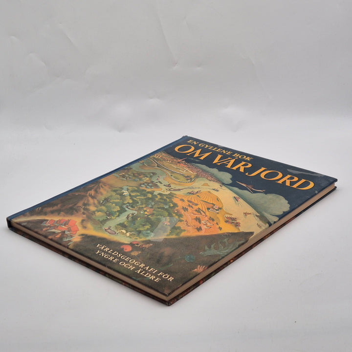 Retro illustrerad faktabok En gyllene bok om vår jord