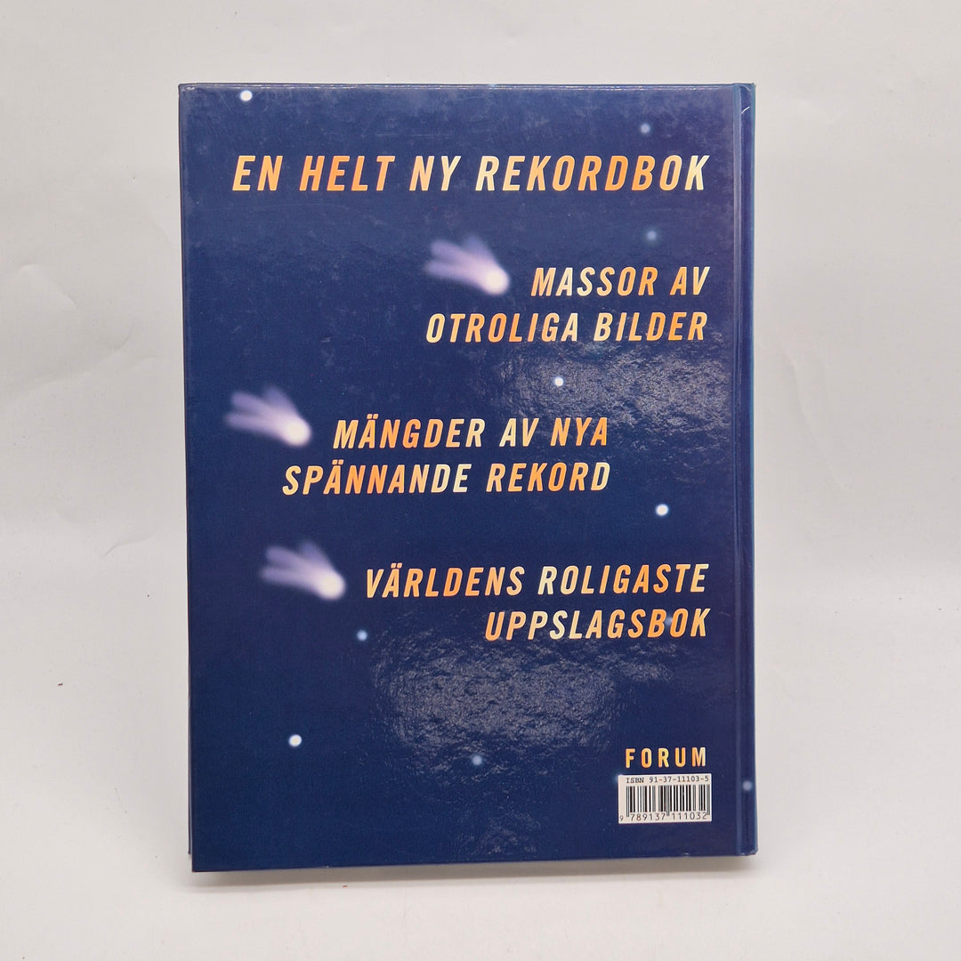 Guinness Rekordbok inbunden blå guld vintage