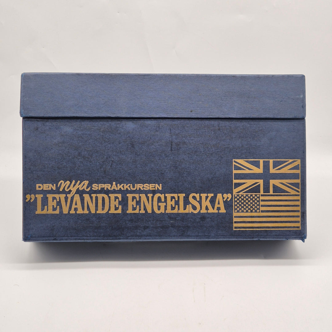 Retro språkkurs Levande Engelska blå box