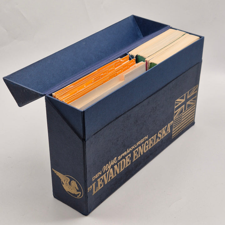 Retro språkkurs Levande Engelska blå box