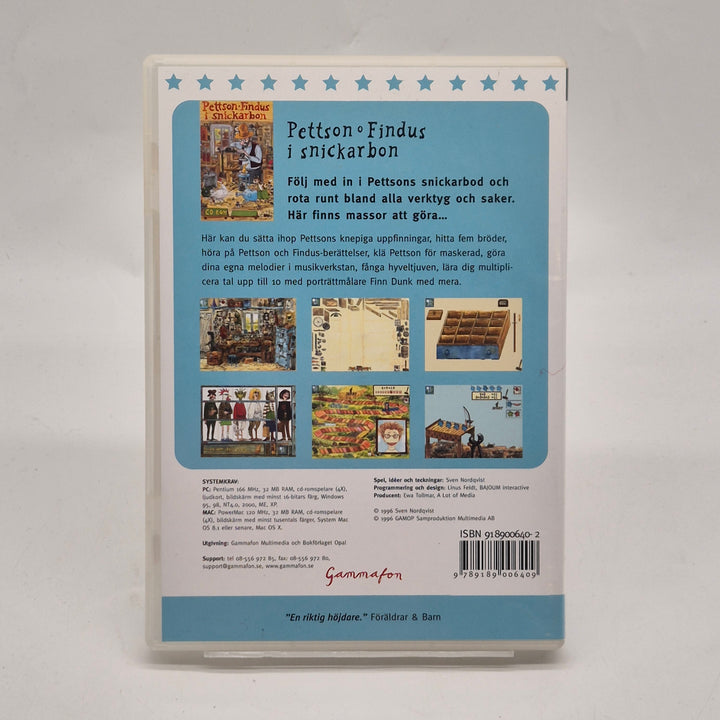 Pettson och Findus retro CD ROM barnspel