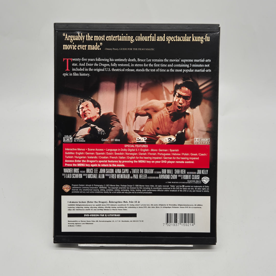 Enter the Dragon Bruce Lee DVD klassisk retro