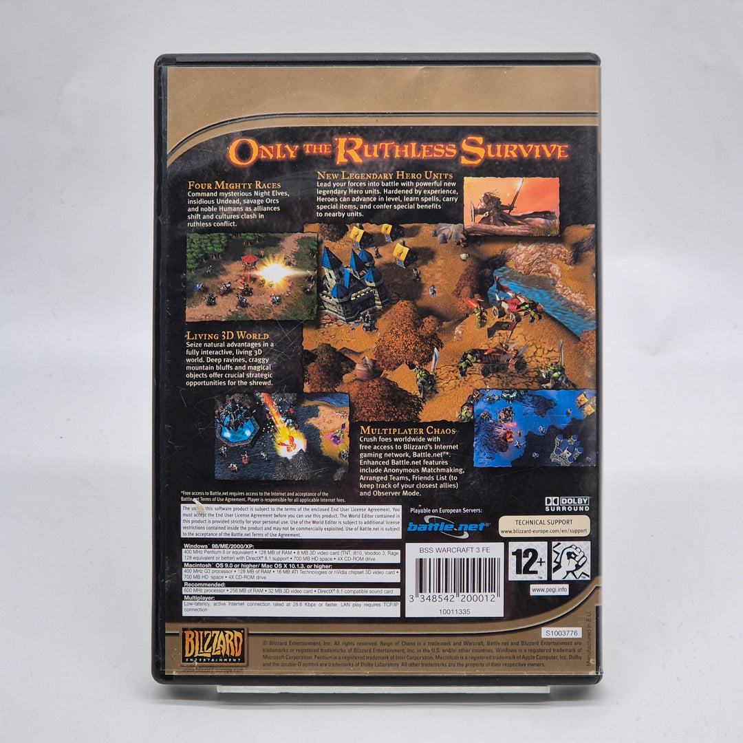 Warcraft III Reign of Chaos retro PC CD-ROM