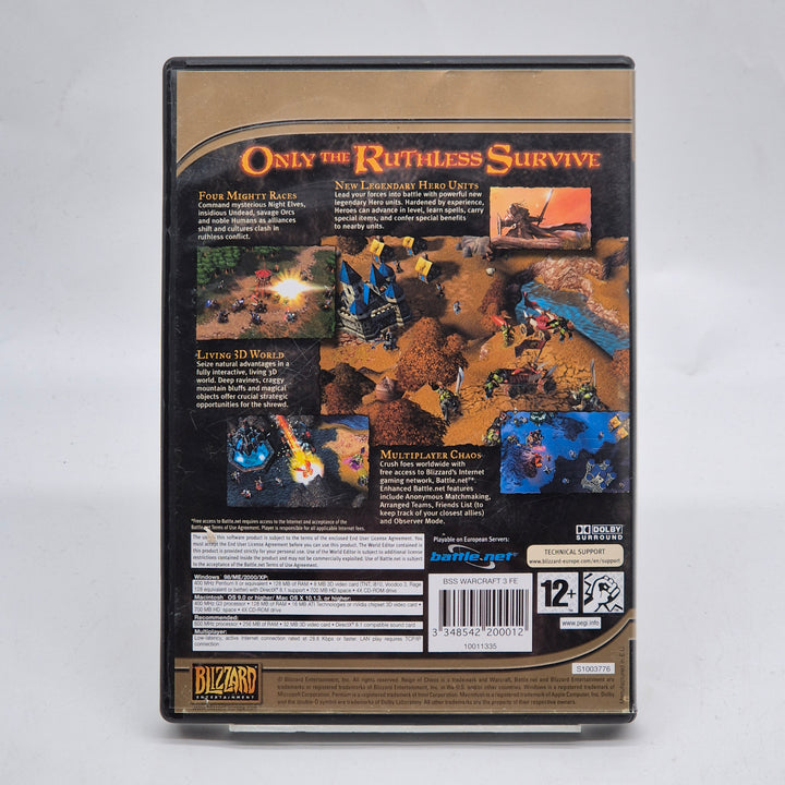 Warcraft III Reign of Chaos retro PC CD-ROM