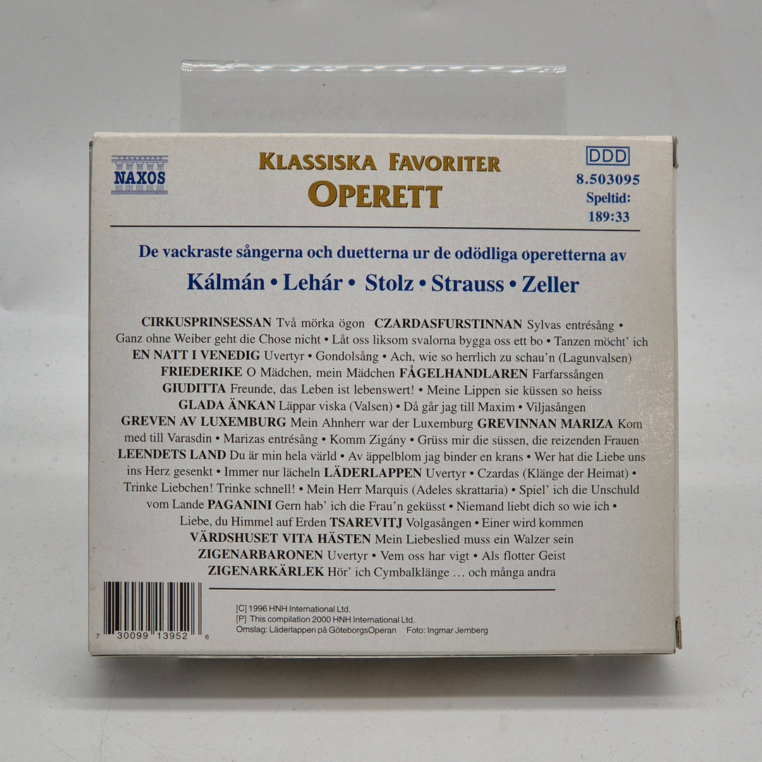 Naxos klassiska favoriter operett CD-box vintage