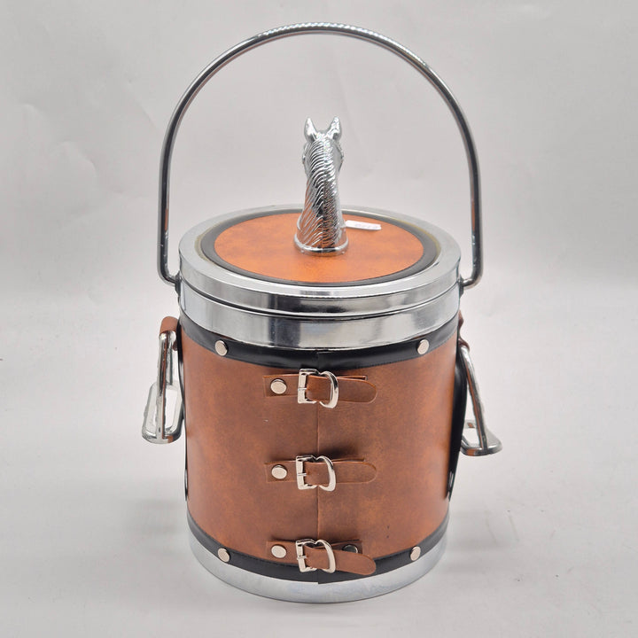 Vintage ishink med hästmotiv – dekorativ kylare 23 cm