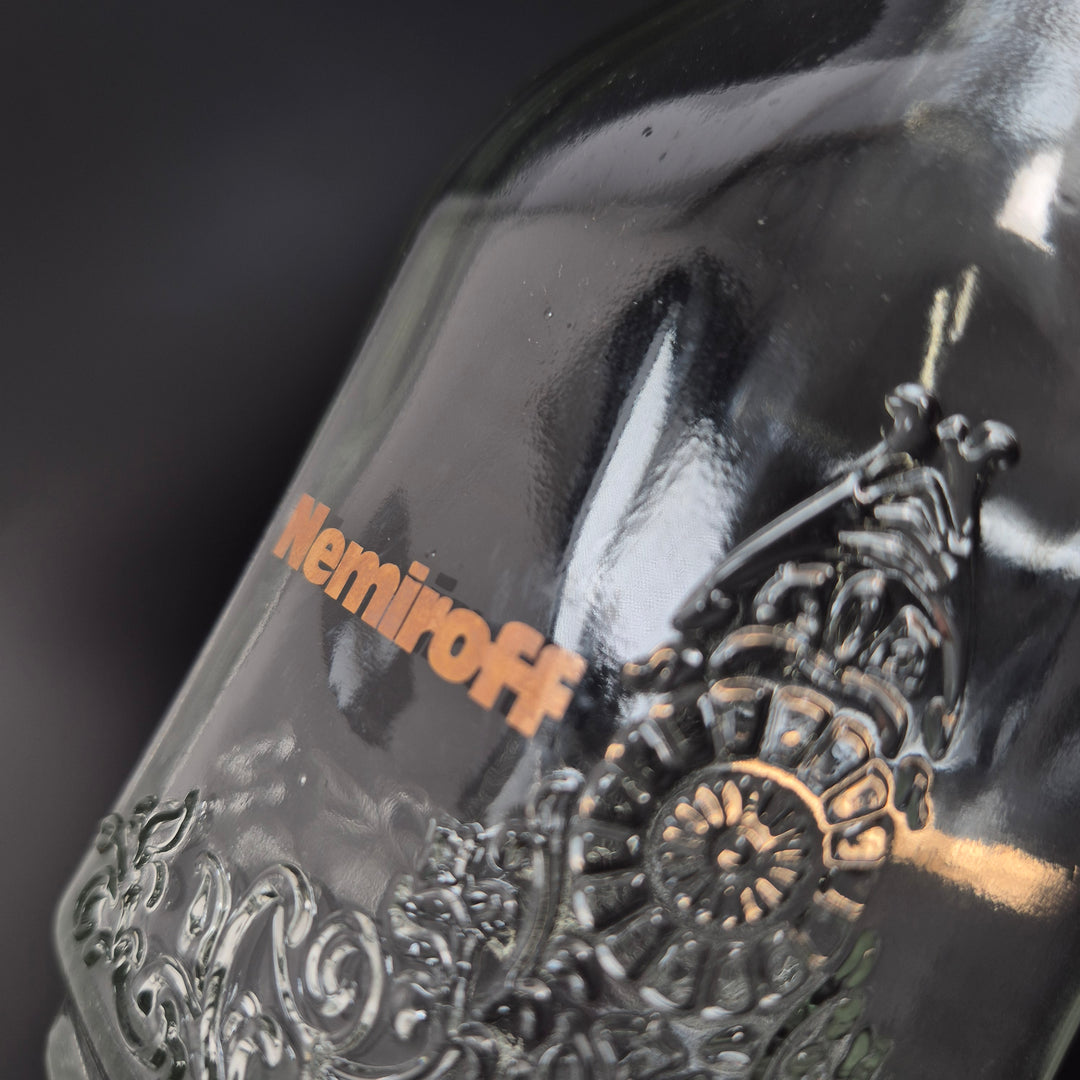 Vintage Hermineoff Karaff med Propp – Dekorativ Glasflaska