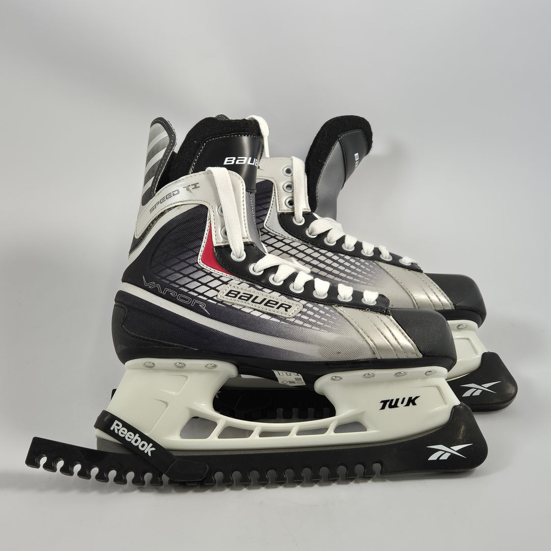 Bauer ishockeyskridskor svartvit storlek 8