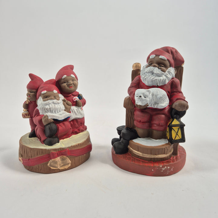 Karin Design tomtepar keramik julprydnad röd