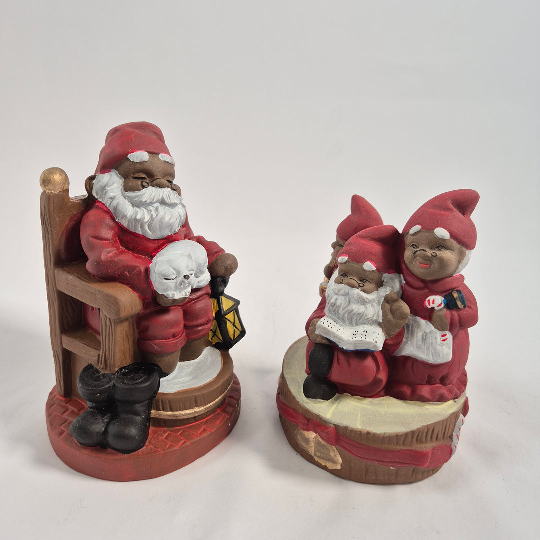 Karin Design tomtepar keramik julprydnad röd