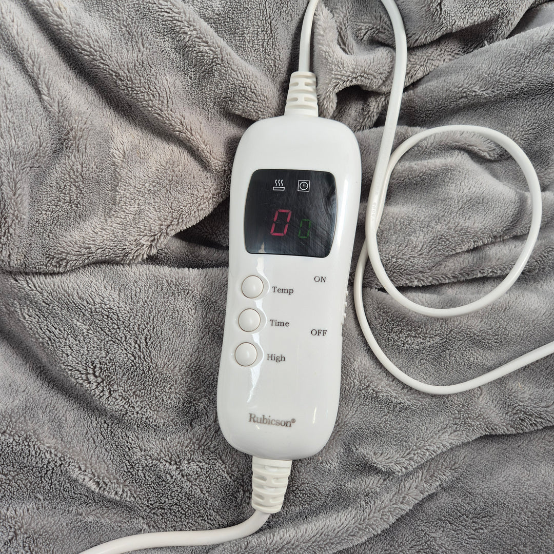 Elektrisk grå värmefilt Rubicson fleece