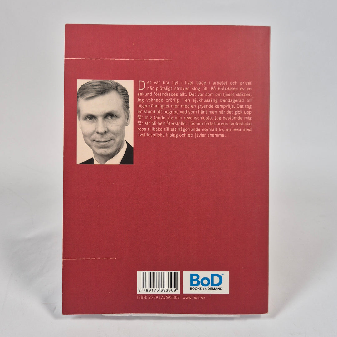 Hjärnblödning självbiografi Claes Ivarson röd bok