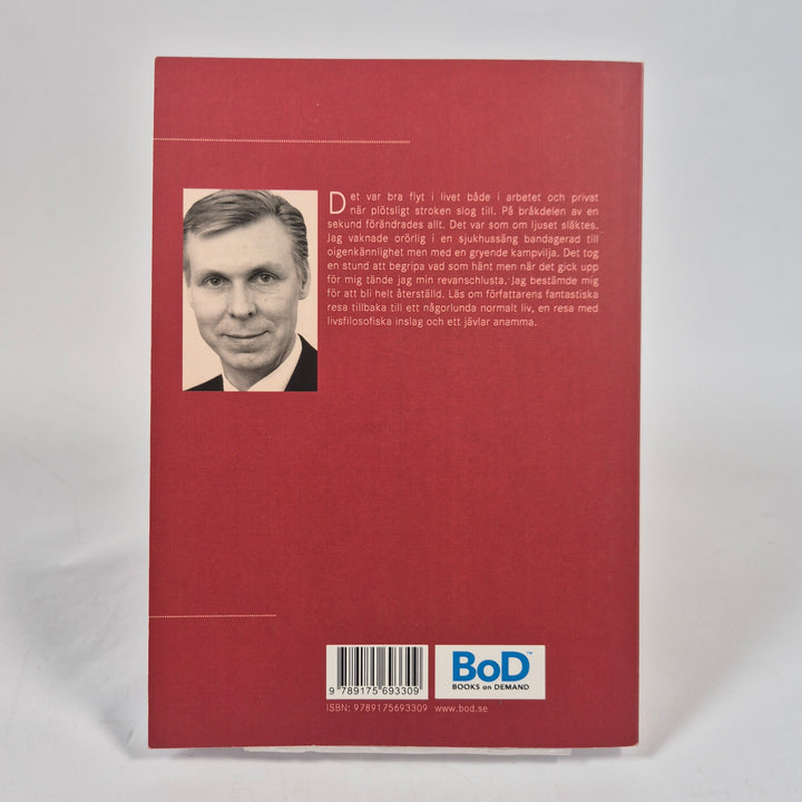 Hjärnblödning självbiografi Claes Ivarson röd bok