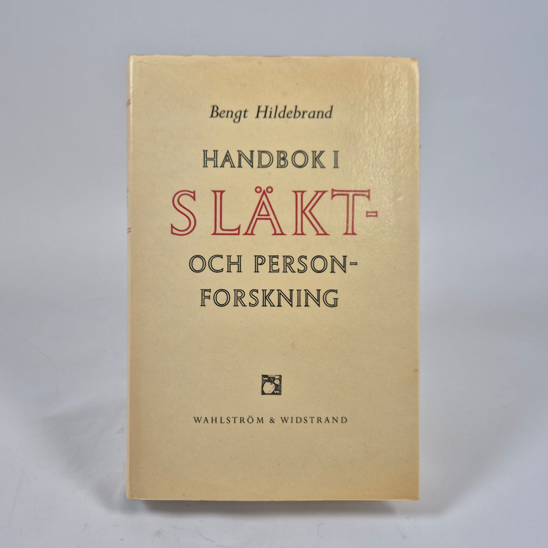 Handbok i släktforskning retro vintagebok