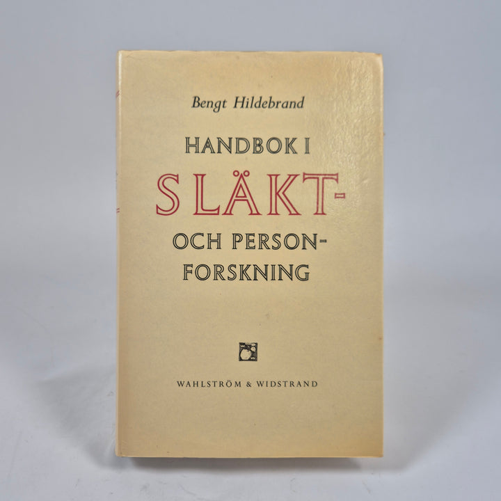 Handbok i släktforskning retro vintagebok