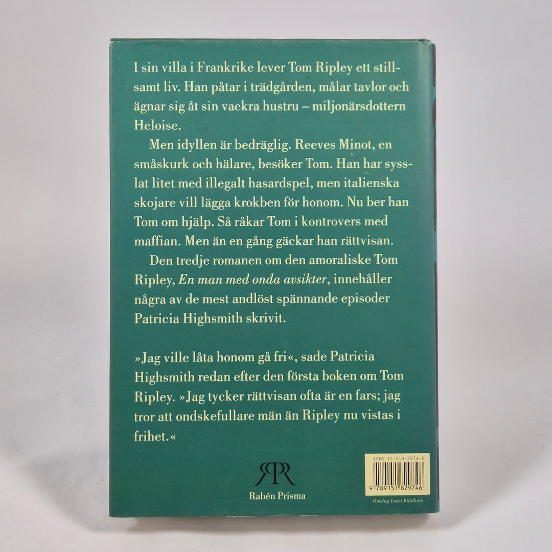 Patricia Highsmith En man med onda avsikter inbunden