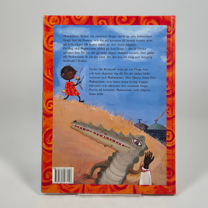 Makwelane och krokodilen färgstark bilderbok inbunden