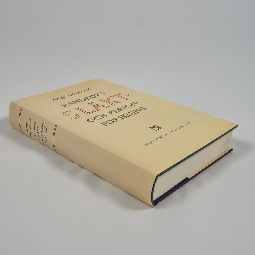 Handbok i släktforskning retro vintagebok