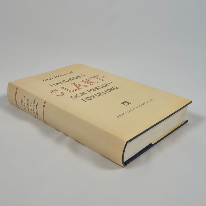 Handbok i släktforskning retro vintagebok