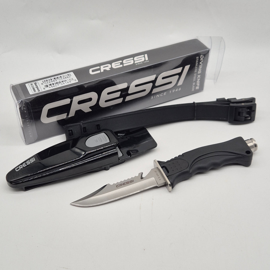 Cressi dykarkniv med fodral och rem