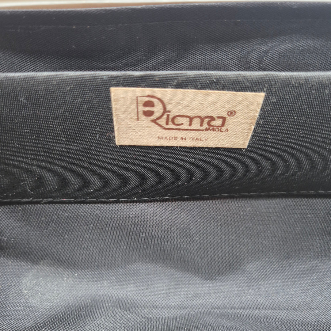 Vintage clutch Ricama grafiskt ansiktsmotiv retro