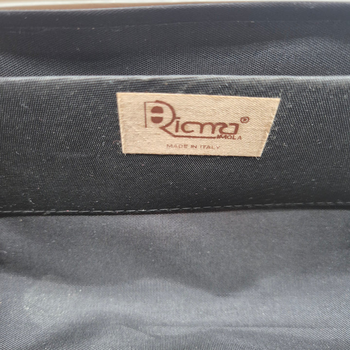 Vintage clutch Ricama grafiskt ansiktsmotiv retro