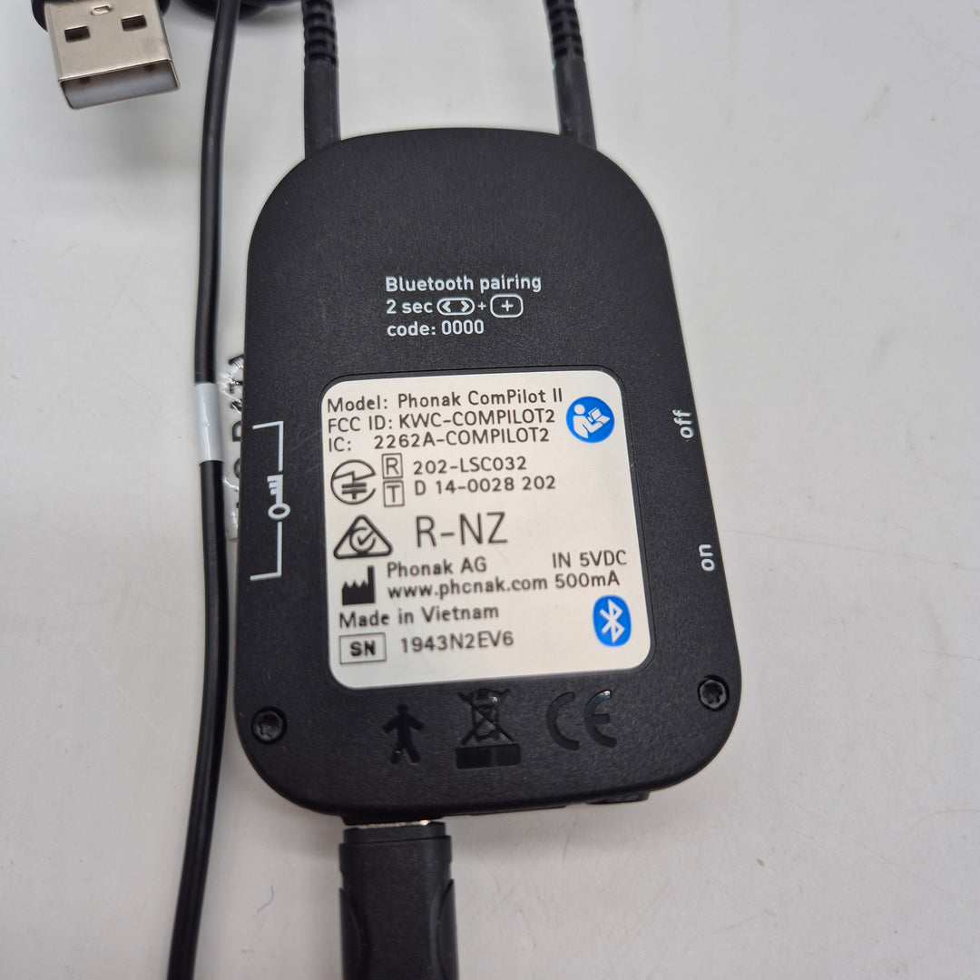 Phonak ComPilot II trådlös hörapparatsstreamer begagnad