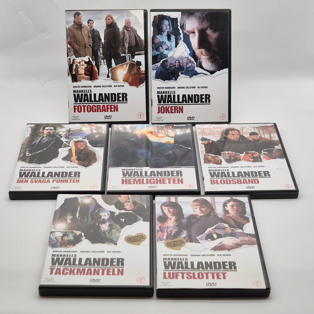 Mankells Wallander samlingspaket 7 DVD kriminaldrama