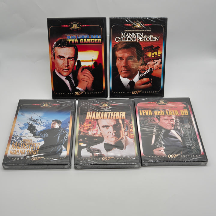 James Bond retro samlarpaket 5 DVD filmer