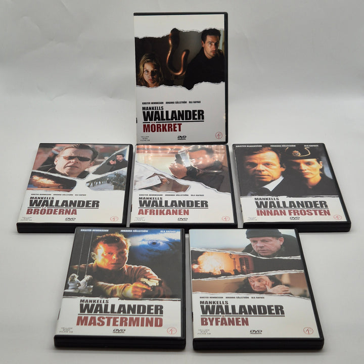 Mankells Wallander DVD paket 6 kriminalfilmer