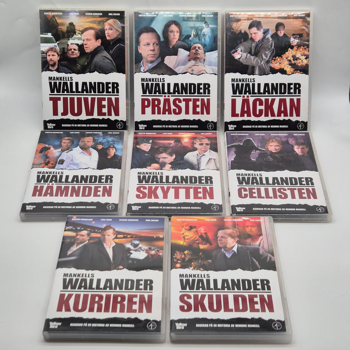 Wallander DVD-samling – 8 filmer baserade på Henning Mankells böcker