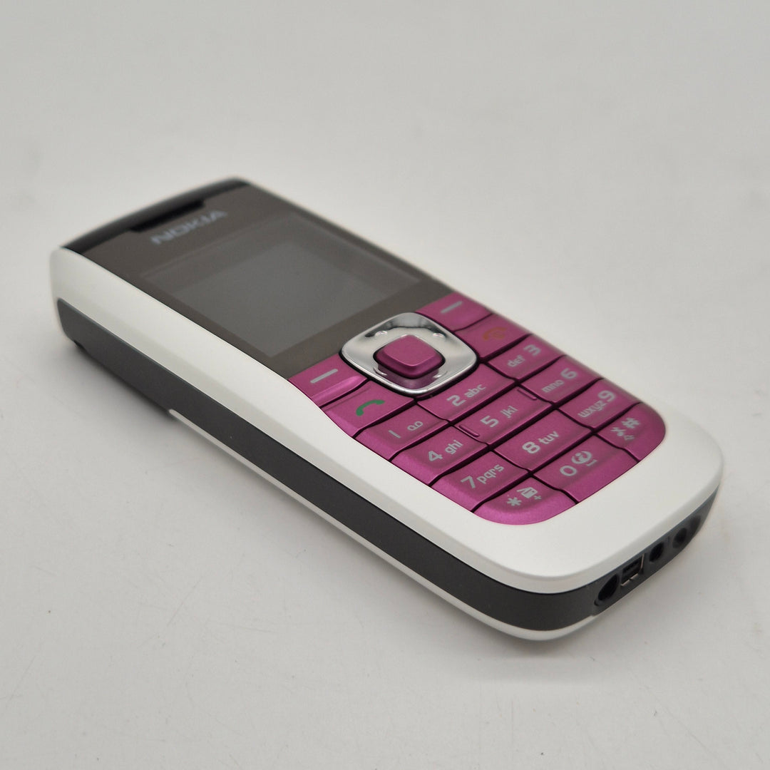 Retro Nokia 2626 rosa vit mobiltelefon