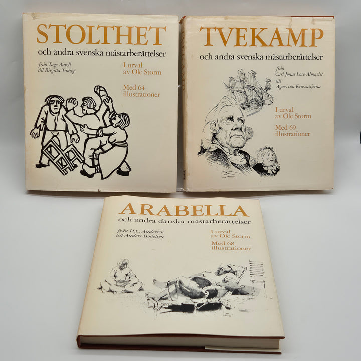 Retro illustrerade novellsamlingar Bra Böcker trio
