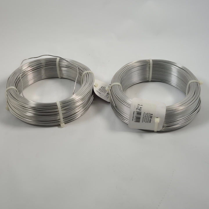 Aluminiumtråd på ring 2 mm 1 kg