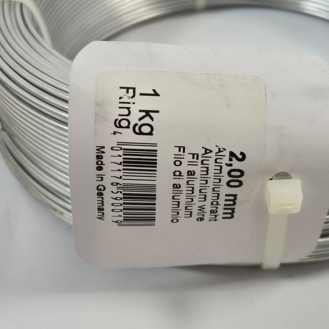 Aluminiumtråd på ring 2 mm 1 kg