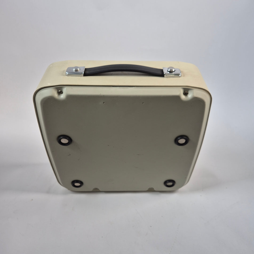 Retro portabel skrivmaskin Indus beige vintage