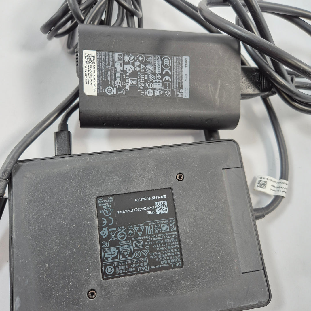 Dell dockningsstation med nätadapter svart kompakt