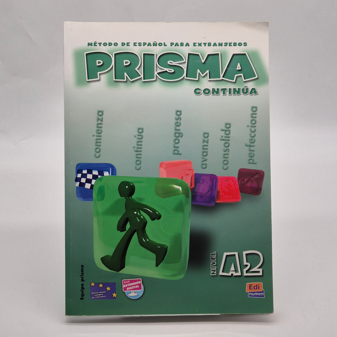 Prisma Continúa A2 spansk kursbok begagnad