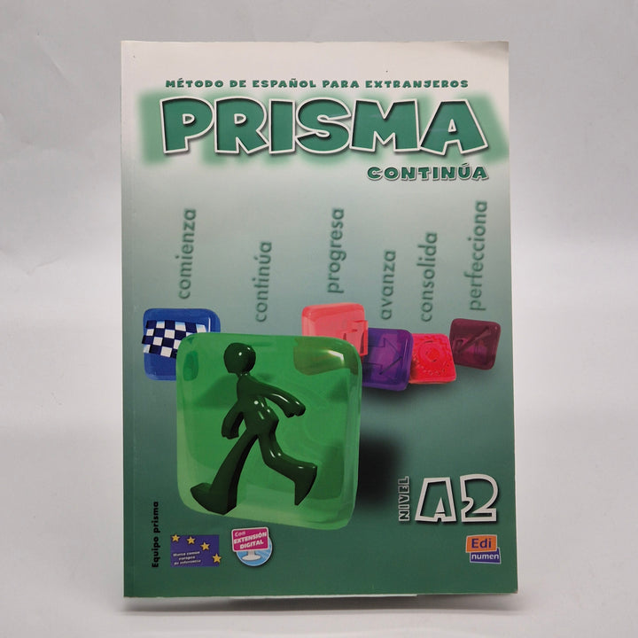 Prisma Continúa A2 spansk kursbok begagnad