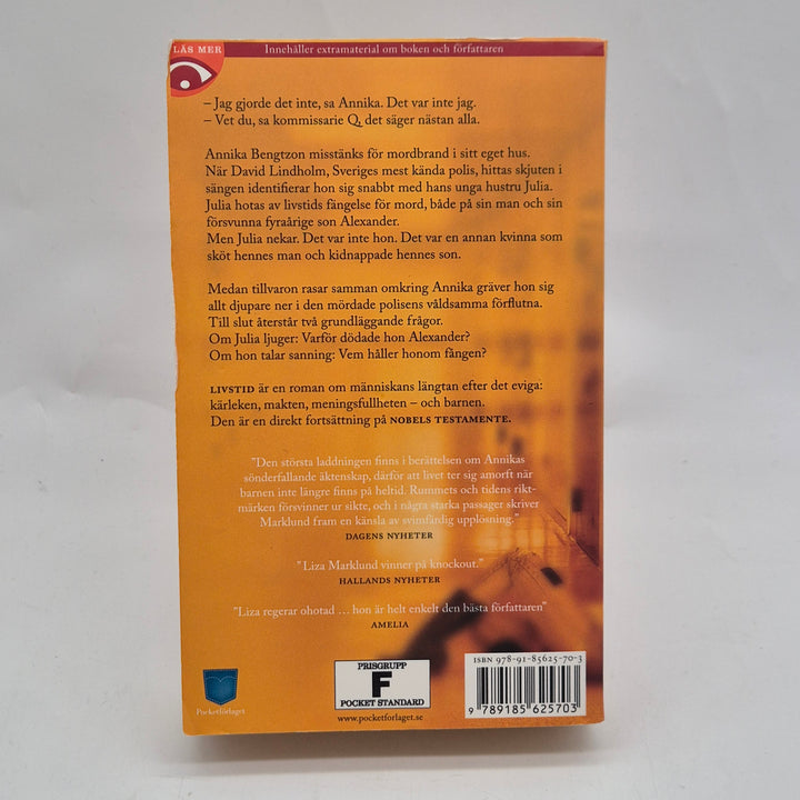 Liza Marklund bokpaket fyra kriminalromaner pocket
