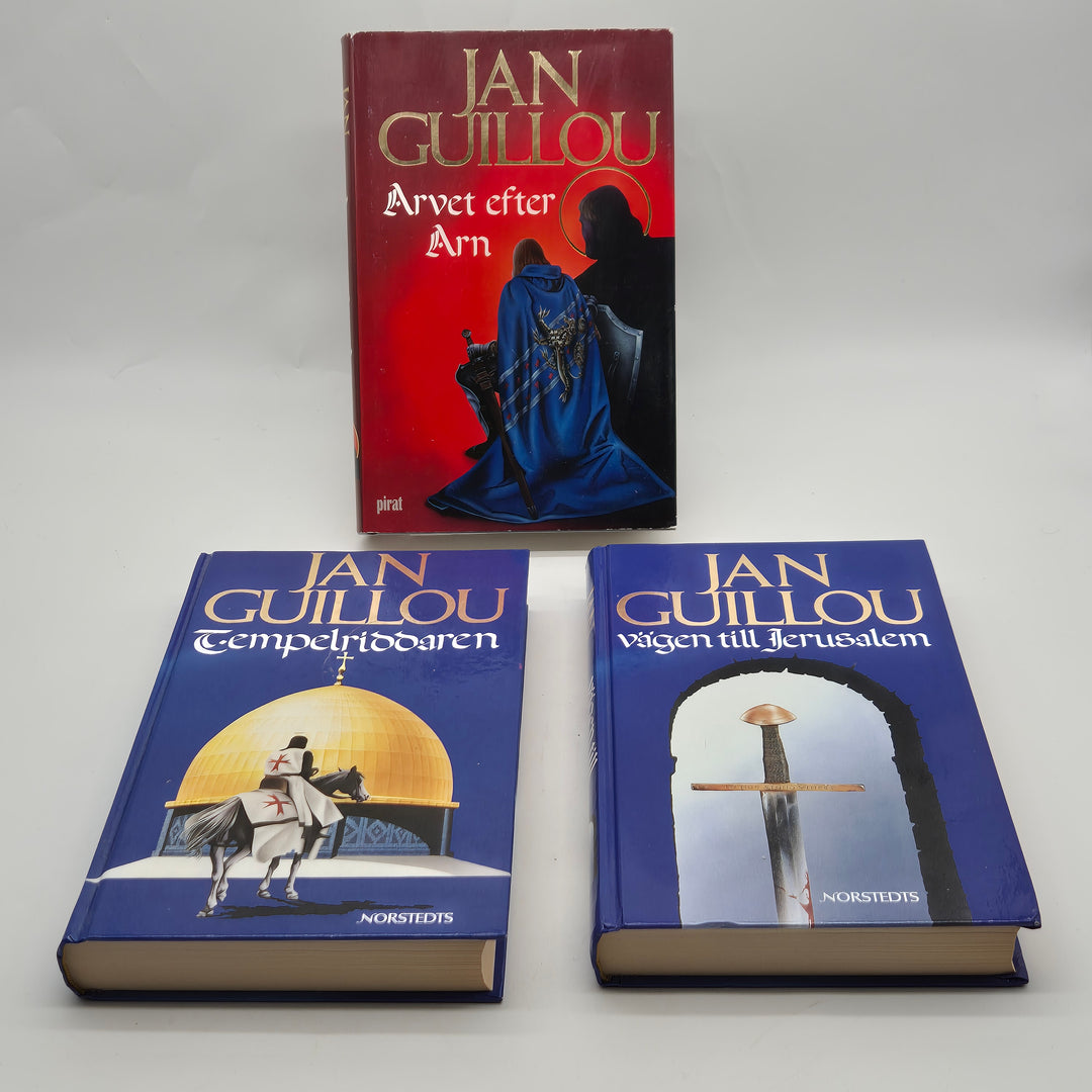 Arntrilogin bokpaket Jan Guillou inbundna