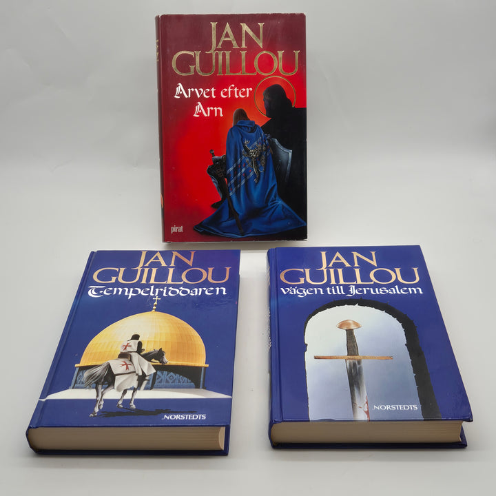 Arntrilogin bokpaket Jan Guillou inbundna