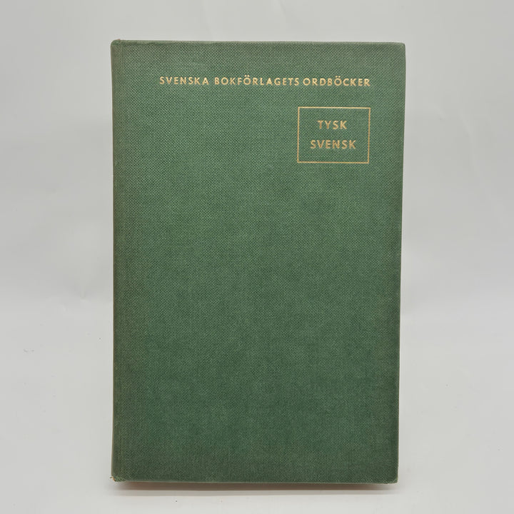 Retro tysk svensk ordbok mörkgrön inbunden