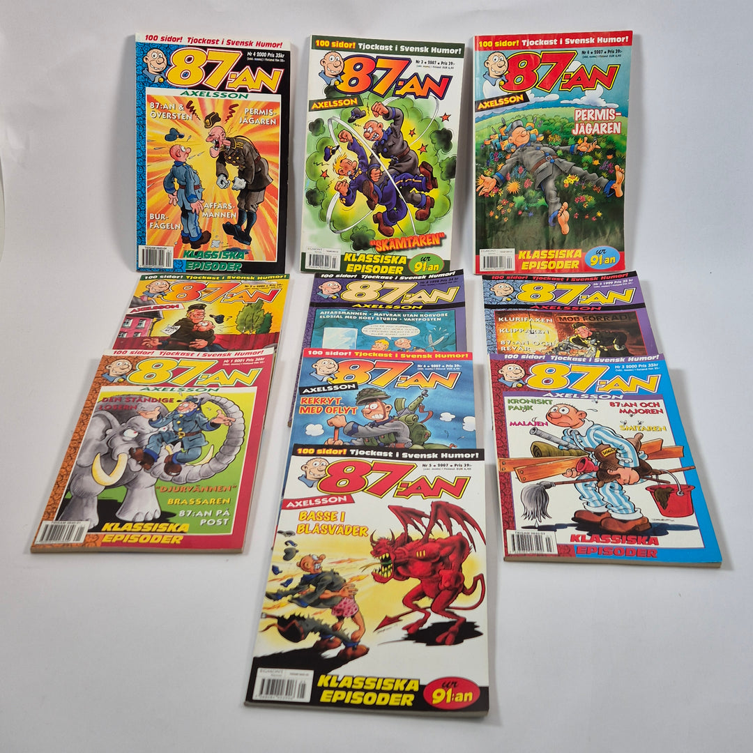 Retro serietidningar 87:an Axelsson samling