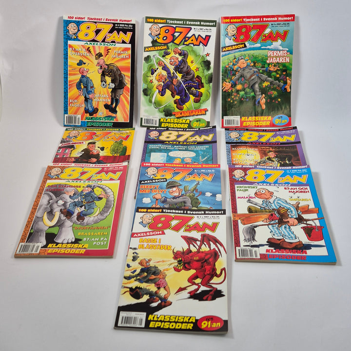 Retro serietidningar 87:an Axelsson samling