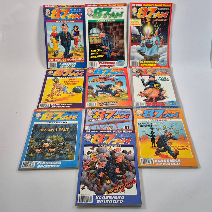 Retro serietidningar 87:an Axelsson samling