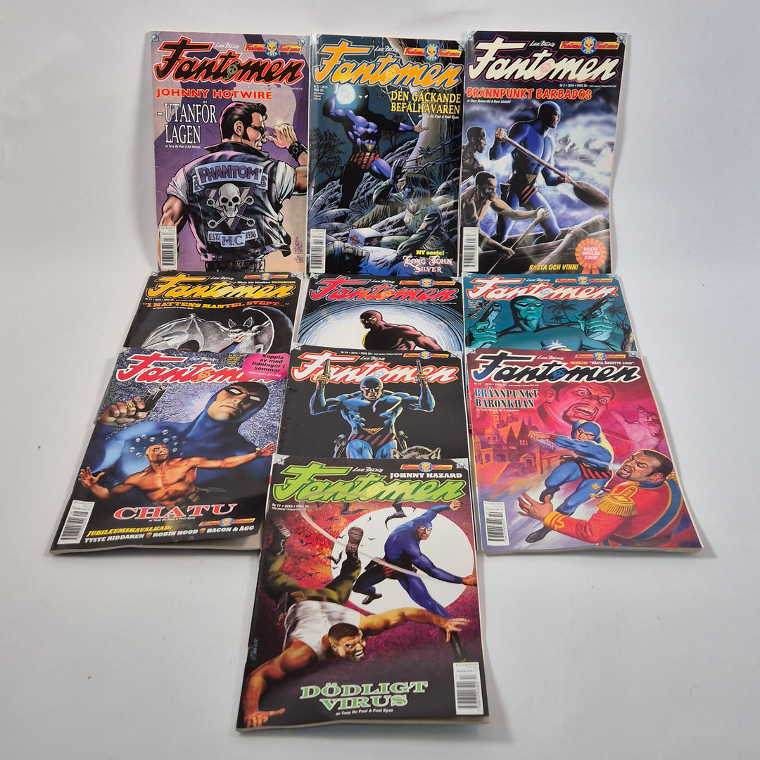 Fantomen serietidningar samlarpaket retro svensk klassiker